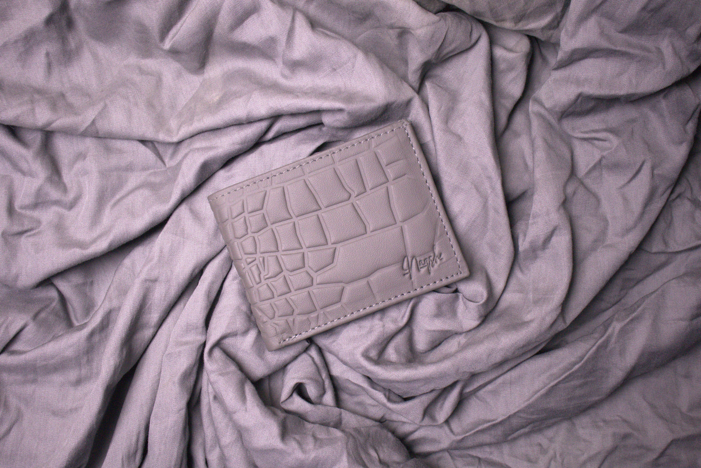 Naqsh – Croc Textured Leather Wallet# 1003