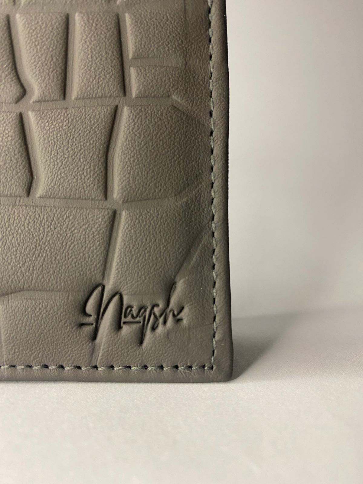 Naqsh – Croc Textured Leather Wallet# 1003