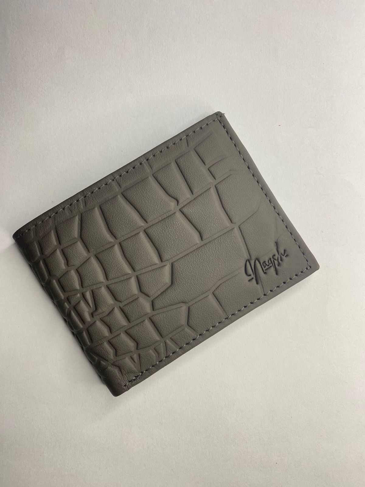 Naqsh – Croc Textured Leather Wallet# 1003